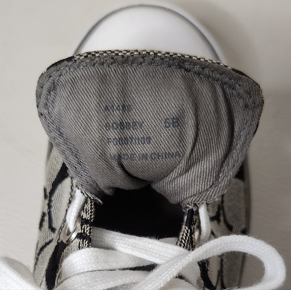 Coach Shoes Womens 5BCasual Signature shoes  GreySilver Low Top Lace Up - Picture 7 of 7